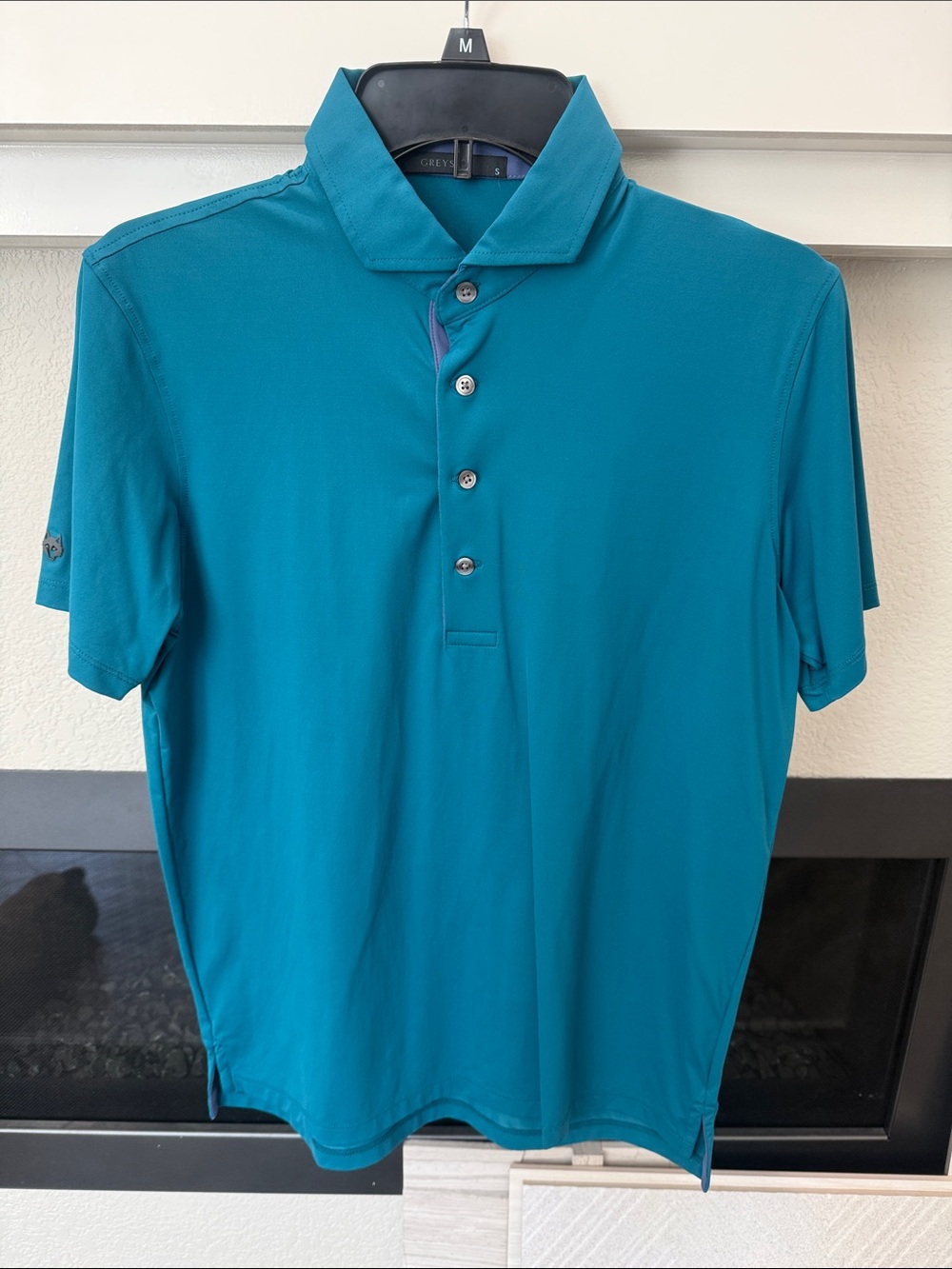 Greyson Teal Short-Sleeve Polo